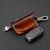 Universal Leather VIP Smart Flip Remote Car Key Fob Shell Case Cover Holder Chain Bag Keychain Wallet Pouch Organizer Motorcycle