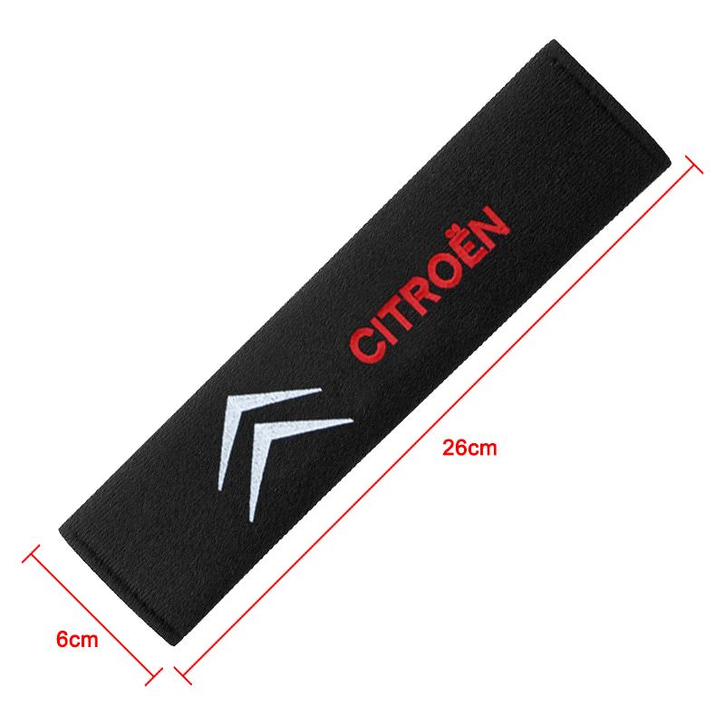 Car Seat Belt Cover Styling Cotton Safety Shoulder Protector For Citroen C1 C3 C4 C5 C6 2CV VTS Picasso Cross Cactus RD3 C4L DS4