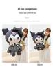 Customized My Melody Bowknot Dress Pillow & Dark Kuromi Plush Doll - Girl's Birthday Gift
