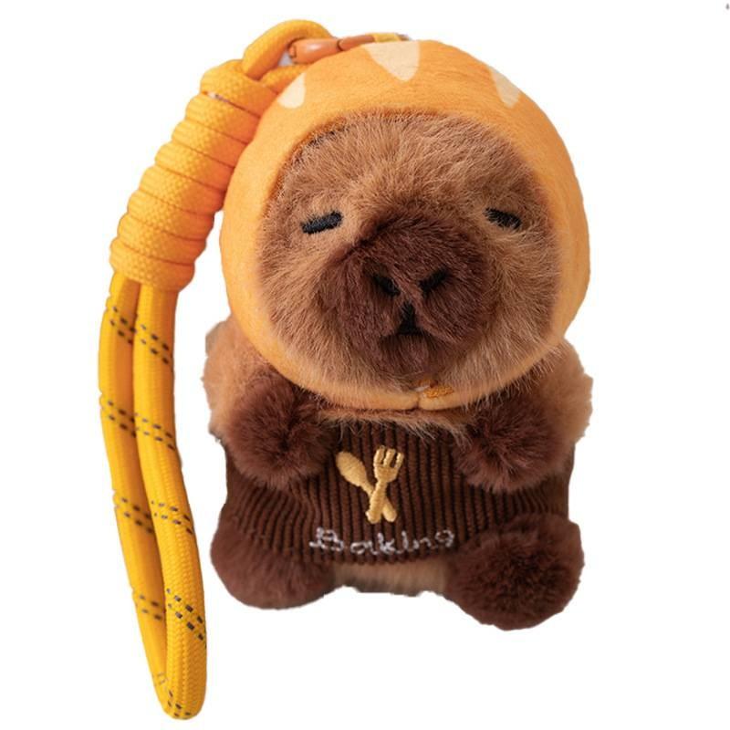 Capybara Plush Toy Keychain Creative Adorable Pendant Collectors Gifts Dolls