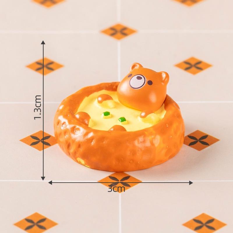 Микро-ландшафт Симуляция Милые Маленькие Животные Десерты Маленький Хлеб Украшения Слепые Пакеты