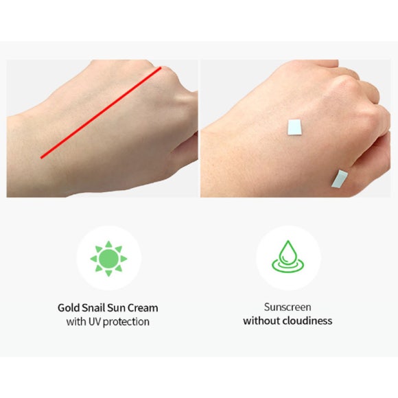 Lebelage Anti-Wrinkle Gold Snail Sun Cream 70ml (3 Options)