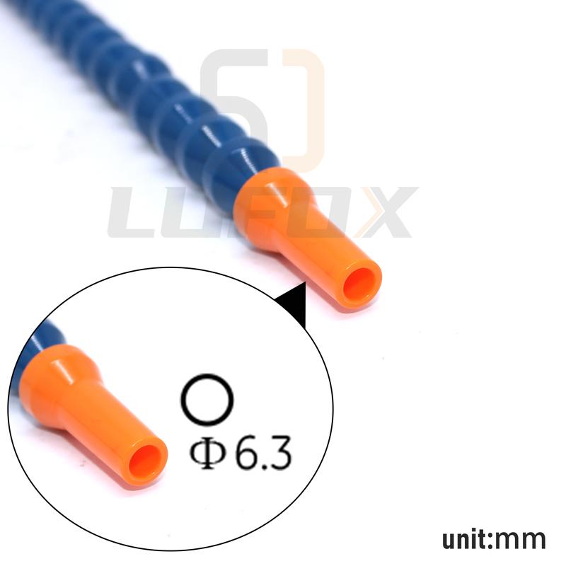 1/8" Round Nozzle Lathe Cooling Tube Plastic Flexible Water Oil Coolant Pipes Hoses Cooling Pipe with Valve Switch for CNC