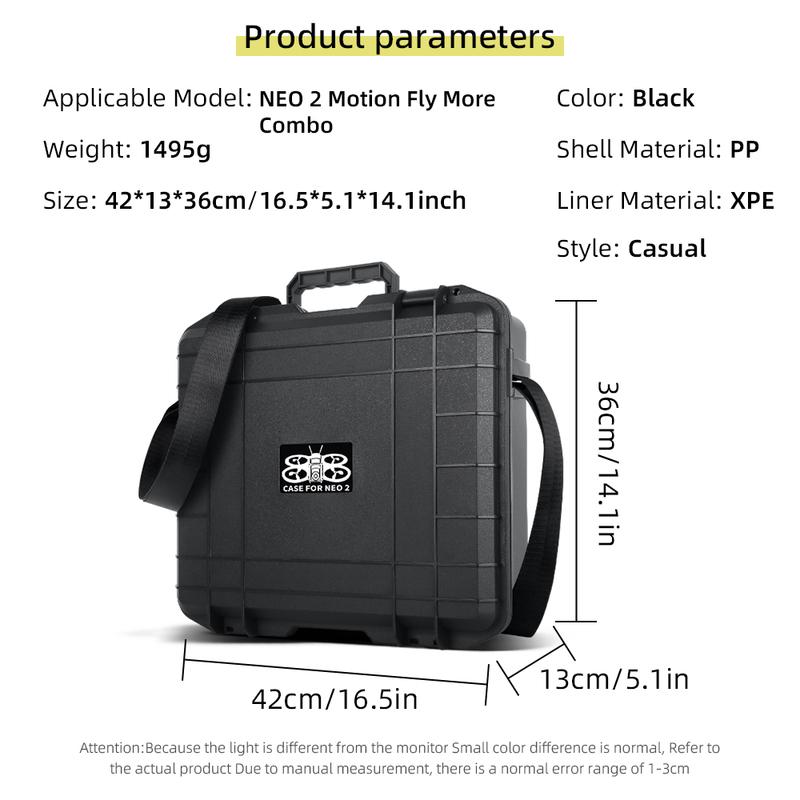 Hard Shell Case for DJI NEO 2 RC N3 Fly More Combo Carrying Explosion-proof Safety Box for DJI Goggles N3 Storage Bag Accessory