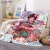 Gamer Blanket  Genshin Impact Blanket Sofa Bed Living Room Warm Travel Blanket Air Conditioning Blanket