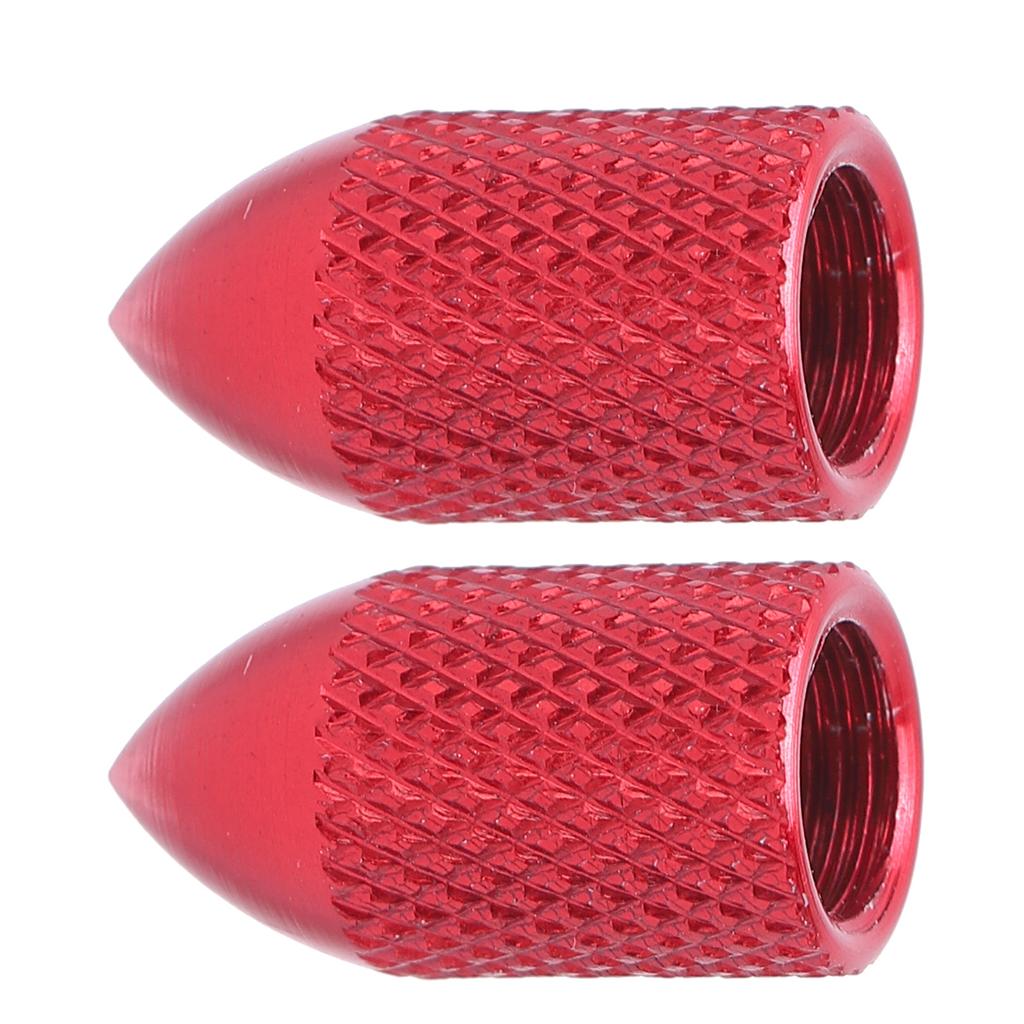 2pcs Schrader Valve Caps Aluminium Alloy Schrader Cycling Valve Dust Covers Bicycle Tire Caps