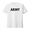 Army Men S T Shirt Military Training Pt Exercise Workout Gear Veterans Service Family Support Motivation White 4X Large