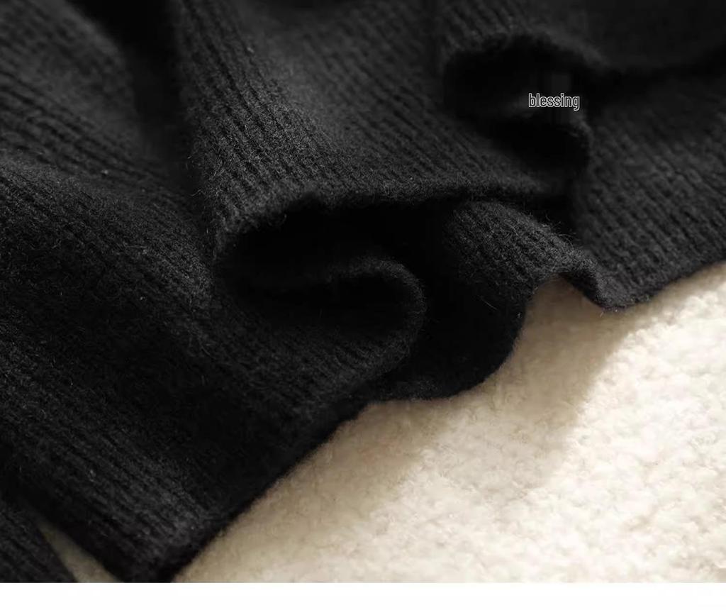 Женский бесшовный облегающий свитер из чистой шерсти с полувысоким воротом - базовый слой для осени/зимы