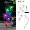 Solar Light Wind Chimes Multicolour Gradient Waterproof Create Atmosphere Hanging