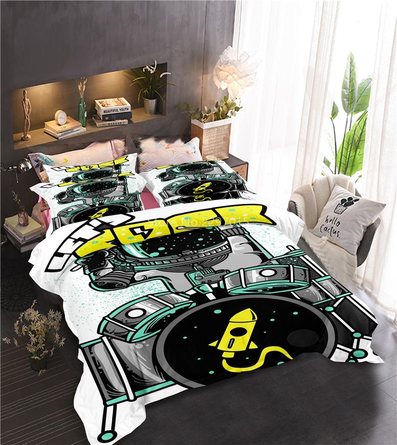 Universe Astronaut Printed Bedding Set 3d Duvet Cover Pillowcase 2/3pcs Twin Full Queen King Size Bedclothes Home Textile Gifts