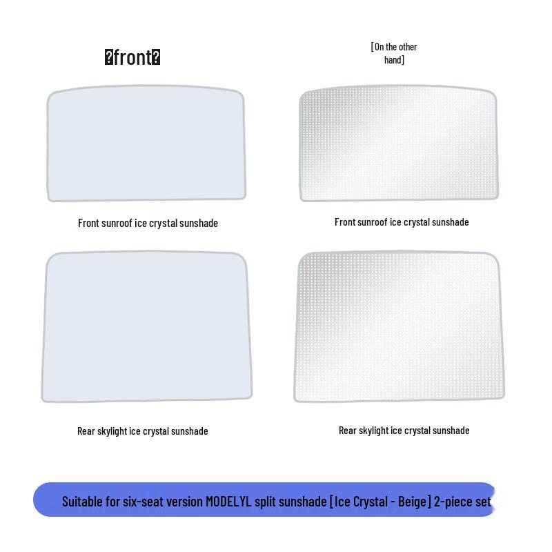 6-Seat Model YL Tesla Sunroof Sunshade Curtain for Optimal Sun Protection