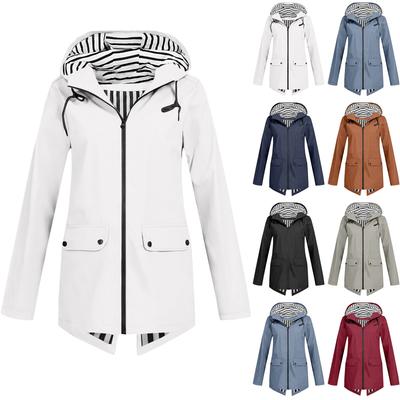 Ветровка на молнии с капюшоном, легкая, для улицы, ветрозащитная куртка, тонкое уличное пальто для женщин