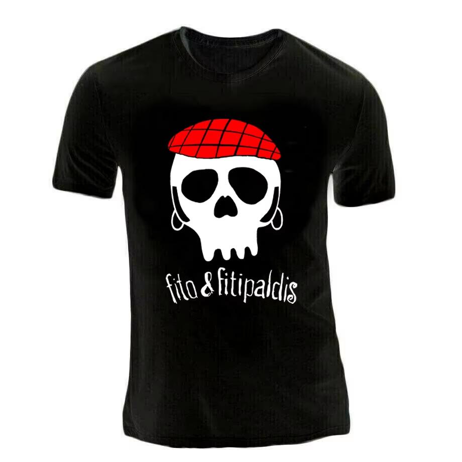 Vintage Unisexs Women Tshirt Tops Skull Red Checkered Beret Fito Fitipaldis Print Clothes T Shirt High Quality Tee Clothing