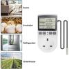 Digital Thermostat Outlet Plug Temperature Controller Heating Cooling with Probe