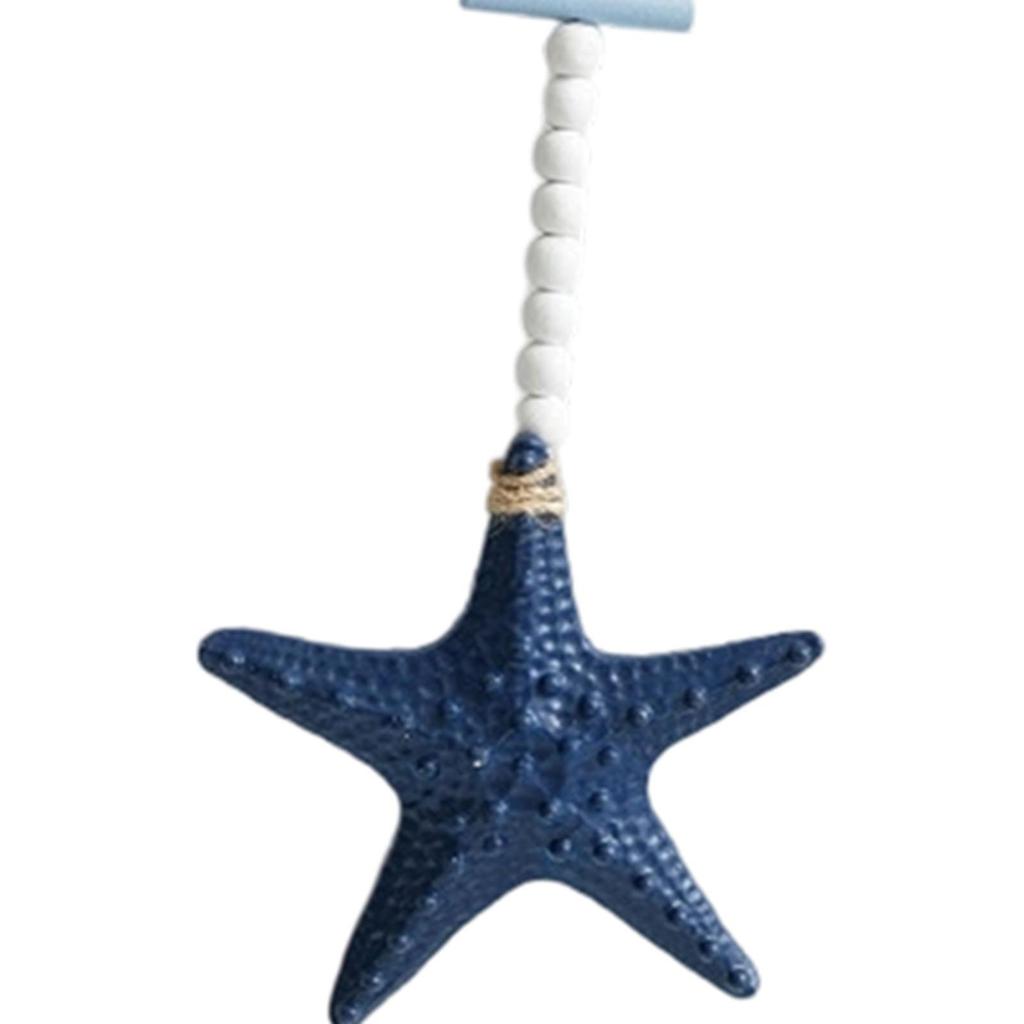 Wooden Starfish Wall Hanging Decor Nautical Decor Boho Wall Art Decor Rustic for Party Favor Living Room Beach Home Bedroom