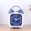 3-дюймовый будильник на батарейках, громкий звонок, механический будильник со стереоскопическим циферблатом, ночник, не тикающий