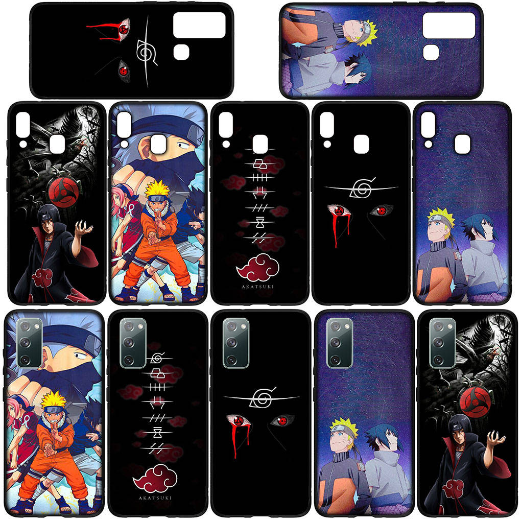 Чехол для iPhone 16 15 Xiaomi Redmi Note 14 13 12 11 Pro Max X 16e Samsung Galaxy S25 S24 S23 Moto OPPO Huawei Мультяшный Наруто Итачи Саске Чехол для телефона