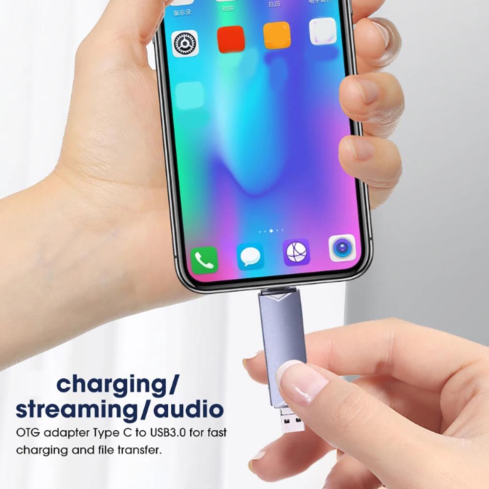 Многофункциональное устройство чтения карт 6 в 1 USB 3.0 к адаптеру Micro OTG Type C с поддержкой TF SD-карты USB-флеш-накопитель для ноутбуков, телефонов и планшетов Android