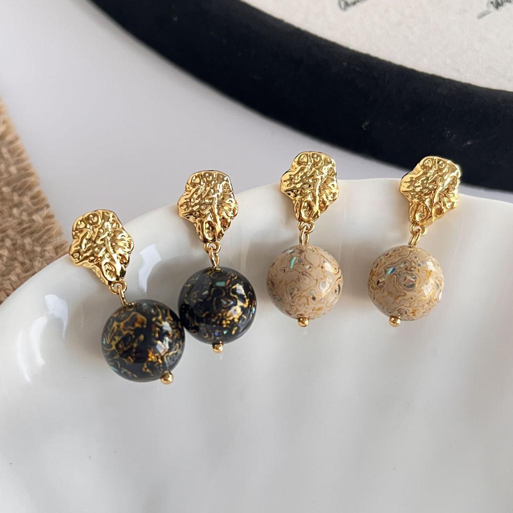 Осень и зима, новая серия Pangu, нематериальное культурное наследие, лакированные серьги ручной работы, женские инкрустированные улитки, китайские ретро-темпераментные серьги