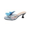 Retro Fairy Wind Butterfly Drag Girl 2025 New Niche Fairy Thick Heel Sandals Sandals Comfortable and Versatile Trend