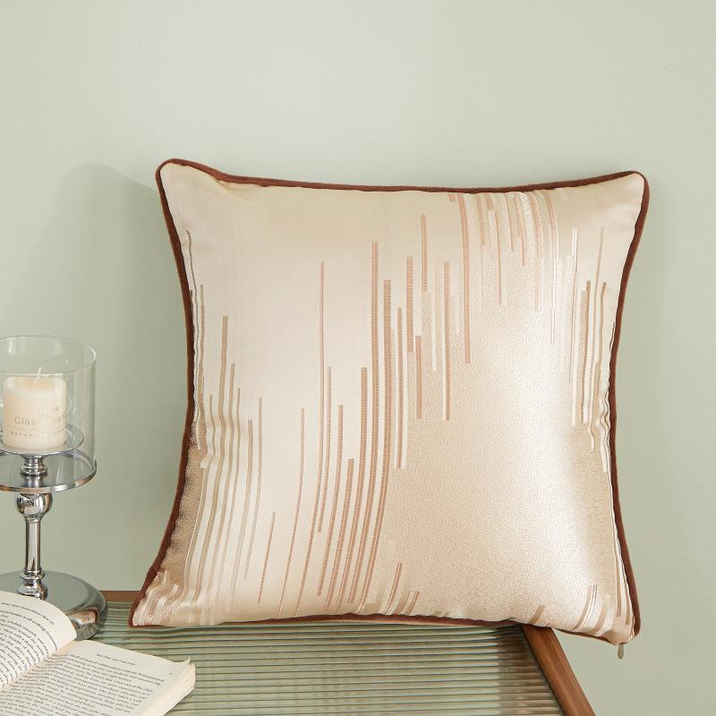 Jacquard High-precision Back Pillow Light Luxury Pillow Bed Bedside Pillow