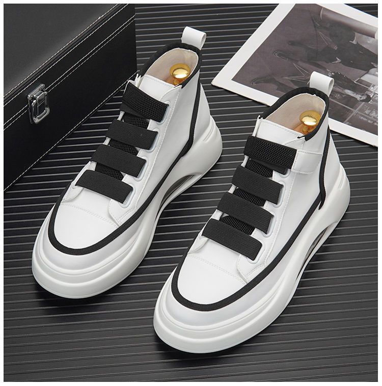 Luxury Spring and Autumn Men's High Top Soft Sole Comfortable Sports Shoes 2024 Breathable Fashion Versatile Casual Shoes