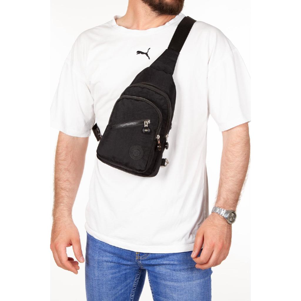 Сумка унисекс из мятой ткани на пояс и через плечо, нагрудная сумка для путешествий, повседневная сумка