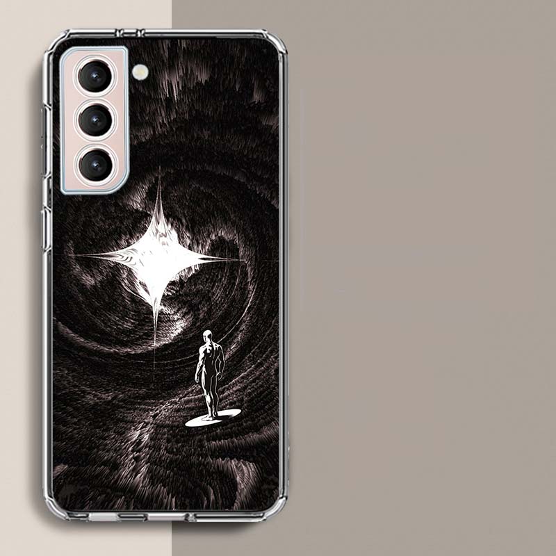 Silver Surfer Phone Case For Samsung Galaxy S25 Edge S24 S23 FE S21 S20 S10 Plus S22 S26 Ultra Cover Clear Cases TPU Capa Shell