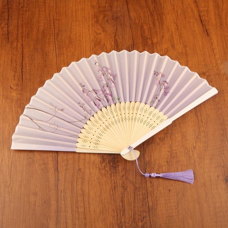 Винтажный шелковый складной веер китайский японский искусство ремесла подарок украшения для дома танцевальный ручной веер бамбуковые веера реквизит