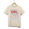 Girl Power T Shirt Unisex GRL PWR Floral Feminist Tee Embroidery Style Gift Top