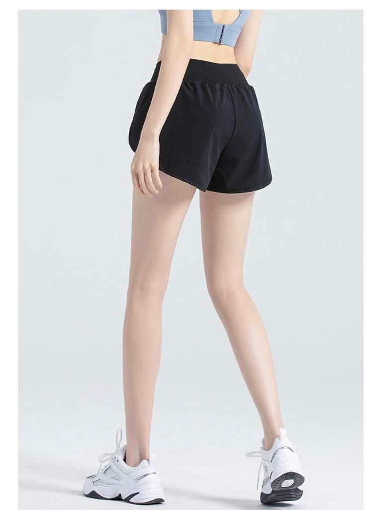 Женские быстросохнущие дышащие шорты для йоги с боковым карманом - Дизайн против просвечивания