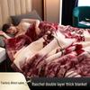 Double Layer Thickened Winter Flannel Blanket - Warm, Antistatic, and Cloud-like Comfort