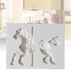 DIY Fondant Moulds Chocolate Mould Candy Molds Carousel Shape Baking Gadget Silicone Material Kitchen Baking Accessories