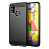 Shockproof Silicone Case for Samsung M31 Galaxy M21S Brushed Carbon Fiber Case for Galaxy F41 M31 Prime Back Cover Coque Fundas