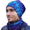 Set of Navy Blue Walrus Hat with Neck Warmer, Fleece Cotton