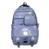 Large Capacity Backpack Ridge Protection Backpack For Middle School Students Letter Printed Schoolbag