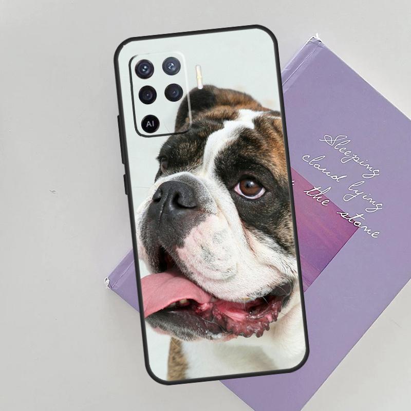 French Bulldog Design Case For Oppo A15 A16 A17 A52 A72 A76 A96 A74 A94 A53 A54S A57S A58 A78 A98 A77 Phone Cover