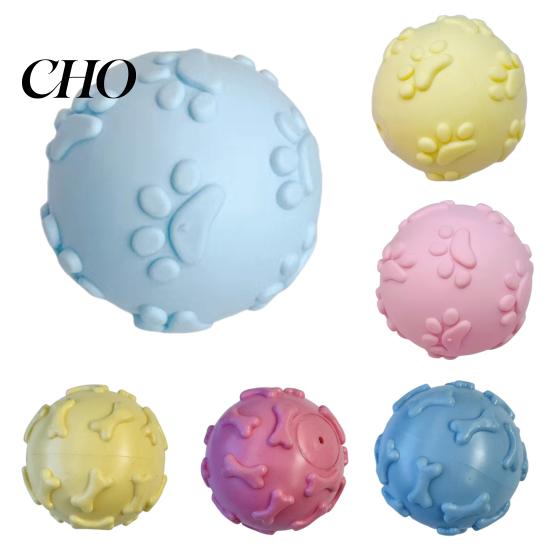 Interactive Dog Toy Squeaky Ball Raised Texture Chew Bite-Resistant TPR Puppy Teething for Dogs Teeth Cleaning Boredom Relief Bite-resistant
