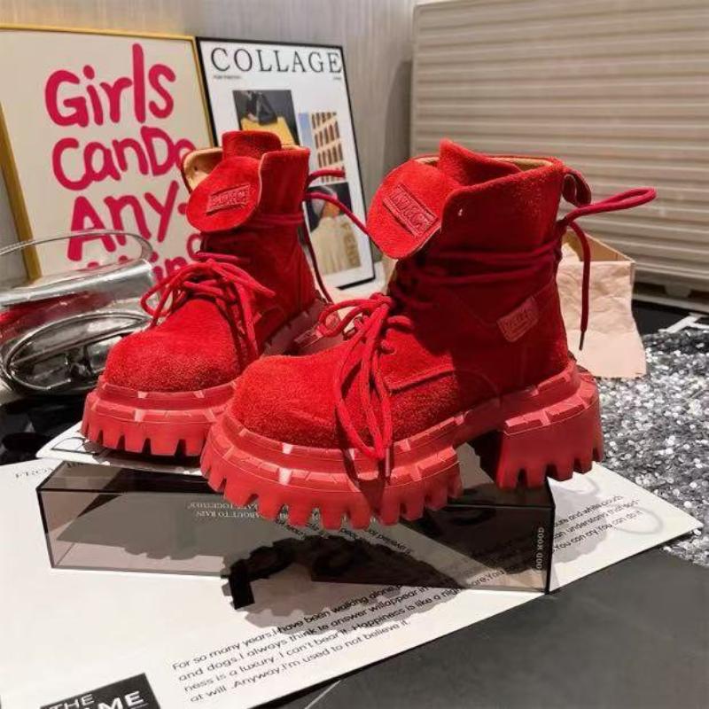 Женские ботильоны Дизайнерские балетки Обувь на платформе Зимнее платье Женские ботинки 2025 Новые Замшевые Уютные Челси Botas De Mujer