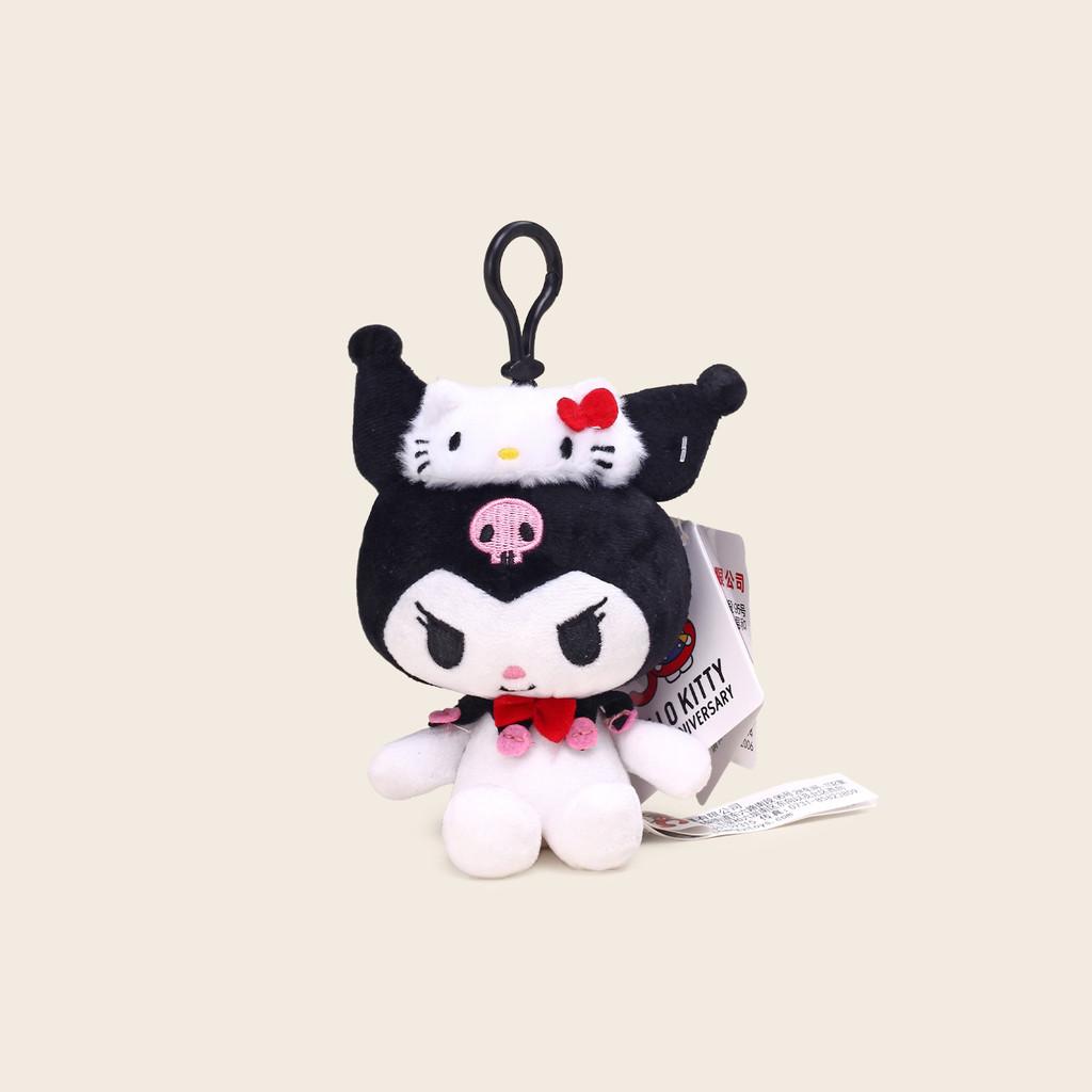 Cinnamoroll Kuromi Character Plush Keychain With Heartshaped Cherry Blossom Hello Kitty For School Bag Gift