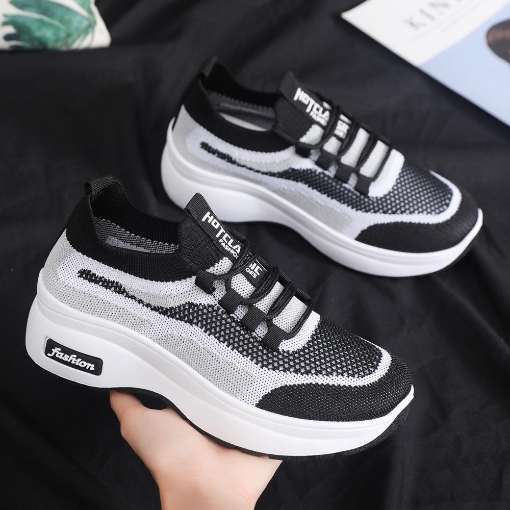 Весенние и летние новинки повседневная обувь из сетчатой ткани женская обувь дышащие и легкие кроссовки легкие сетчатые туфли с мягкой подошвой носки обувь