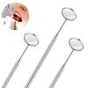 1 Pcs Stainless Steel Dental Mirror Dental Cleaning Supplies Oral Examination Tools Oral Care LXY