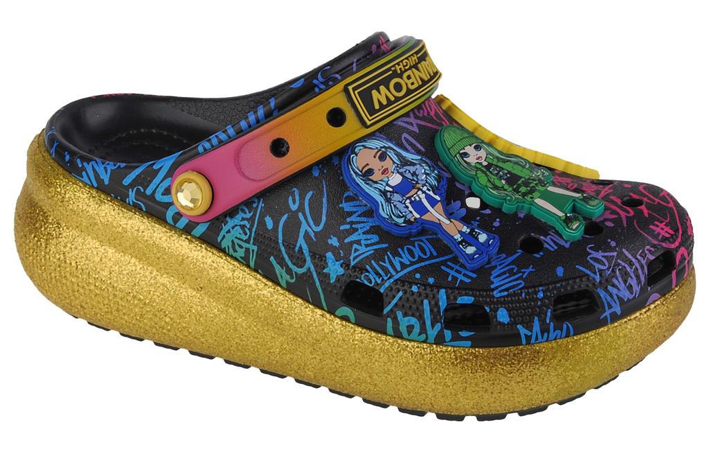 Crocs Детские сабо Rainbow High Cutie Crush, разноцветные шлепанцы для девочек