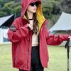 Lightweight Hooded Fashionable Softshell Jacket Waterproof Windproof Outdoor Coat Unisex Street Fashion Hiking Top
