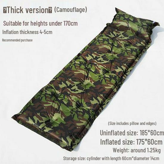 Self-Inflating Outdoor Camping Mat - Connectable Sleeping Pad for Single or Double Tents