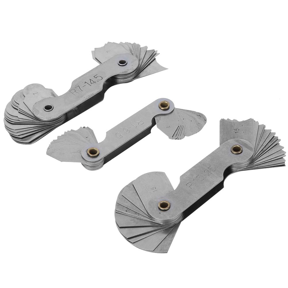 3 шт. Инструменты для измерения радиуса Нержавеющая сталь Измерение радиуса Инструмент для ремонта часов