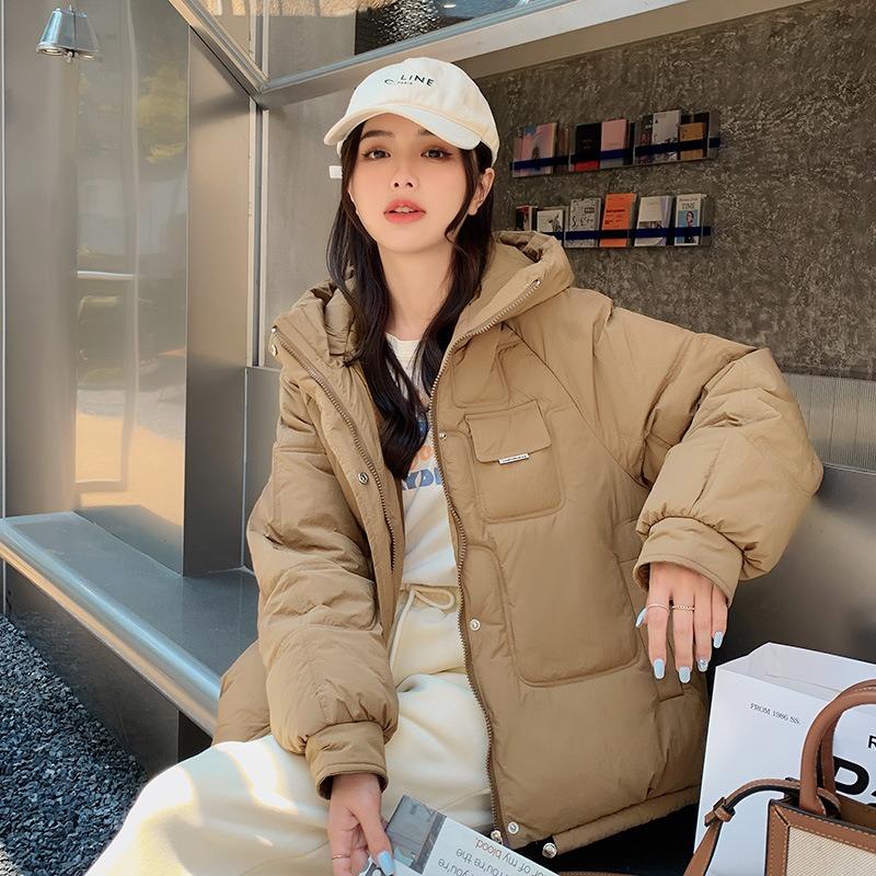 Новая хлопковая одежда Kleinland женская хлопковая одежда с капюшоном зимняя большого размера одежда-хлеб короткая куртка тренд