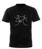 Cycling T-Shirt Funny Novelty Mens Tee TShirt - Bike Simple Black T-shirt