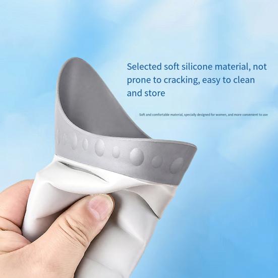 Складное женское устройство для мочеиспускания для улицы, путешествий, кемпинга, пеших прогулок, экстренного мочеиспускания, воронка-ракушка для веселья, портативный многоразовый женский стакан для мочеиспускания, писсуар для стояния