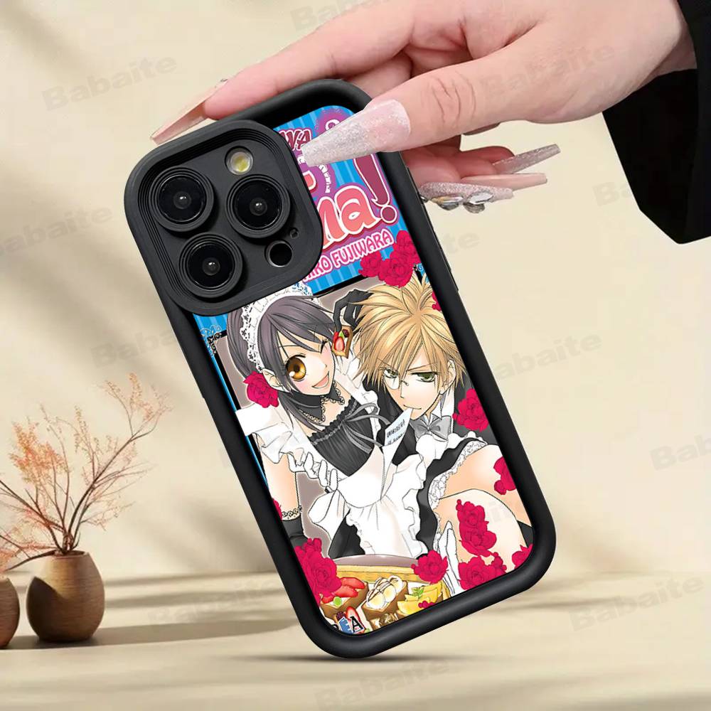 Kaichou Wa Maid-Sama Для iPhone 17 Pro Max 16 15 14 13 12 11 Plus Черный Мягкий Чехол для Телефона
